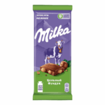 Шоколад Milka молочный с цельным фундуком