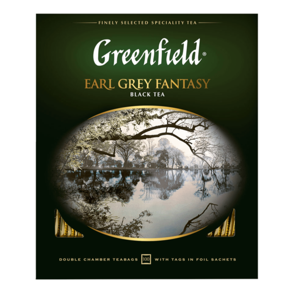 Чай черный Greenfield Earl Grey Fantasy бергамот в пакетиках 2 г х 100 шт