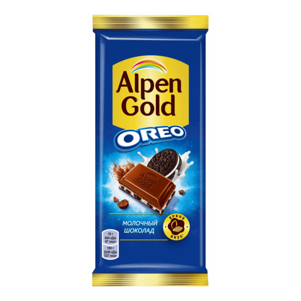 Шоколад Alpen Gold Oreo молочный ваниль и печенье