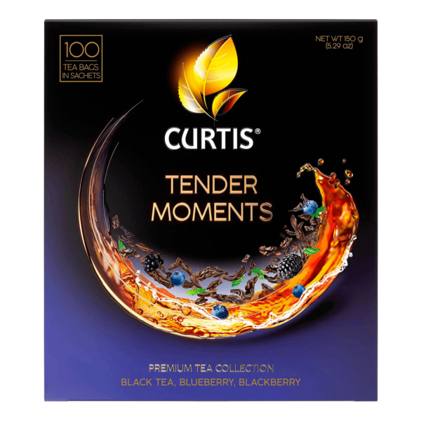 Чай черный Curtis Tender Moments черника-ежевика-мята в пакетиках 1,5 г х 100 шт