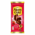 Шоколад Alpen Gold молочный с клубнично-йогуртовой начинкой