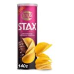 Чипсы картофельные Lay's Stax Ароматные ребрышки барбекю 140 г